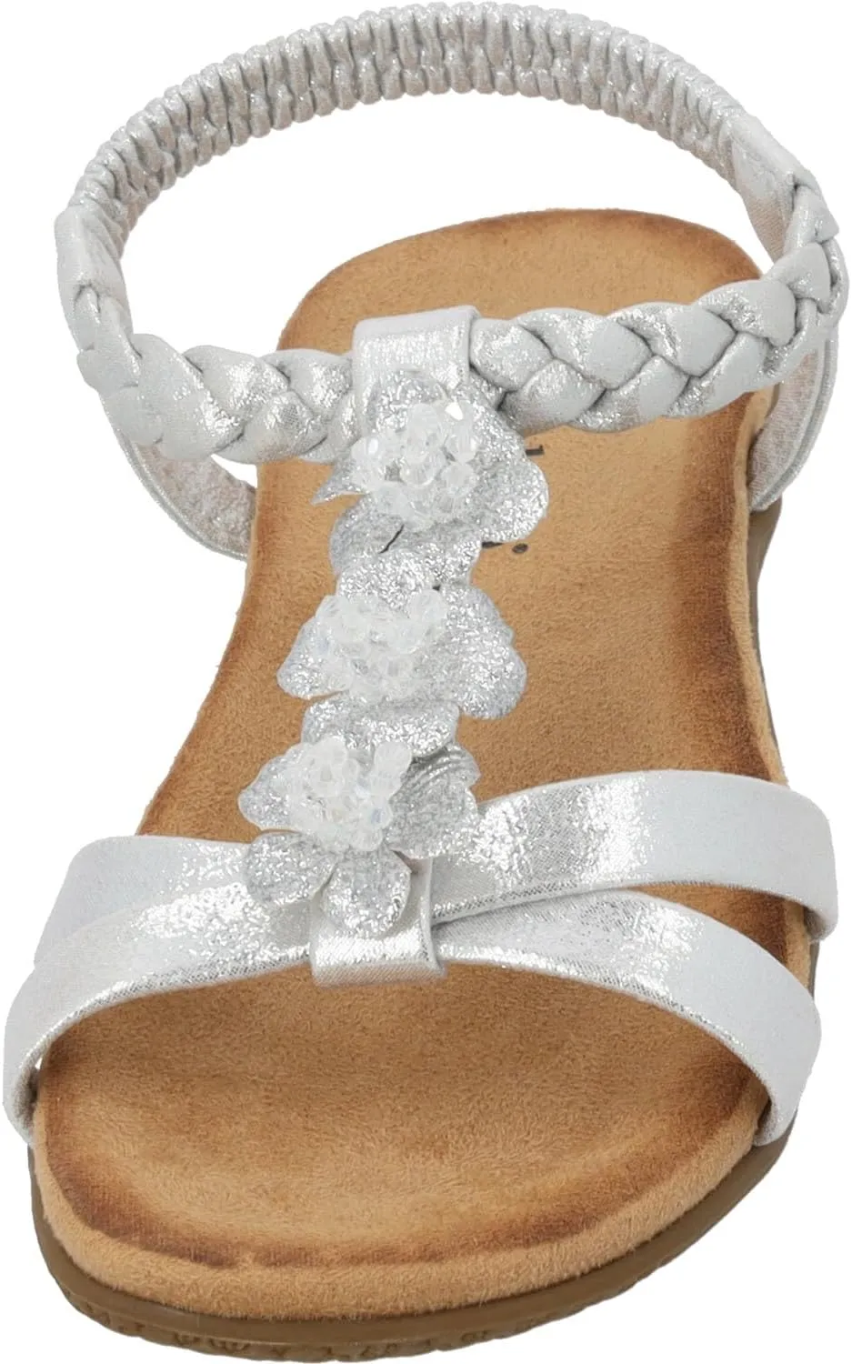 Grebella Women's Strappy Sandals, Fashionable Mules, Elegant Summer Shoes, Comfortable Sandals with Adjustable Straps