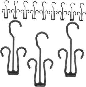 Happyyami 25pcs Wall Shoe Organizer Rack Double Storage Hanging Shelf for Boots Gloves Laundry Outdoor Indoor Space Saving Shoe Hanger for Closet and Wardrobe