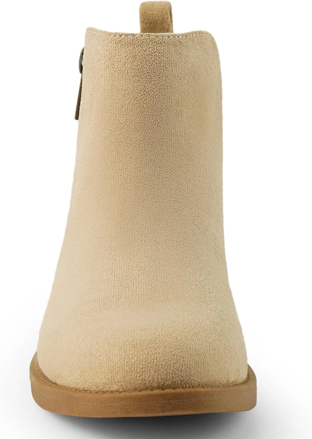 Harvest Land Women's Ankle Boots Flat Faux Suede Fashion Short Booties with Side Zipper