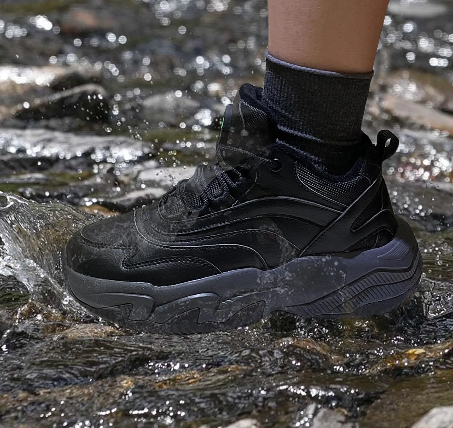Heated Boots for Men Women Winter Waterproof Warm Snow Boots Rechargeable Electric Heating Boots Foot Warmers