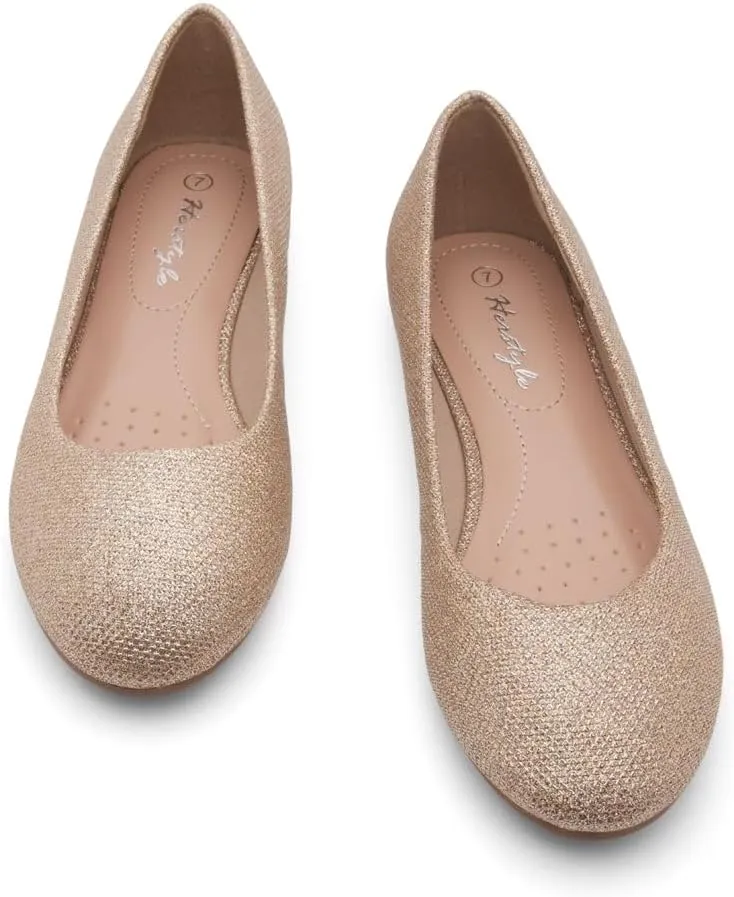 Herstyle Ever Memory Women's Ballet Flats Dressy Flat Shoes Almond Toe Ballerina Comfortable Slip-On Casual Flats for Daily Wear Work Office and Party