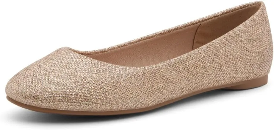 Herstyle Ever Memory Women's Ballet Flats Dressy Flat Shoes Almond Toe Ballerina Comfortable Slip-On Casual Flats for Daily Wear Work Office and Party