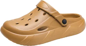 ihinzry Men's Women's Mules Clog Classic Platform Garden Clogs Waterproof Outdoor Slippers with Cushion Footbed