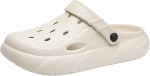 ihinzry Men's Women's Mules Clog Classic Platform Garden Clogs Waterproof Outdoor Slippers with Cushion Footbed