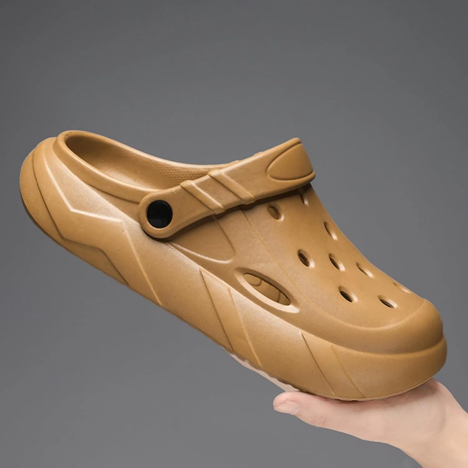 ihinzry Men's Women's Mules Clog Classic Platform Garden Clogs Waterproof Outdoor Slippers with Cushion Footbed