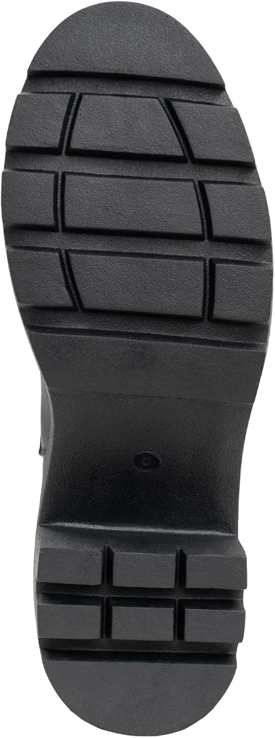 IXU 2024 Women's Chelsea Boots Chunky Boots For Women Platform Ankle Pull-On Lug Sole Elastic Fall Black Fashion Booties Shoe