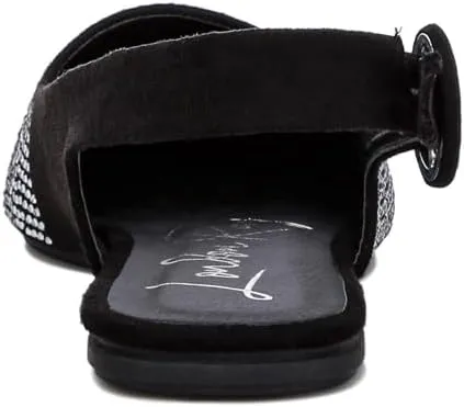 Jarisa Rhinestones Embellished Slingback Mules