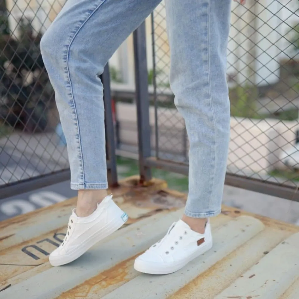 JENN ARDOR Womens Fall Slip On Fashion Sneakers No Laces Comfortable Casual Low Canvas Sneakers Flats Walking Shoes