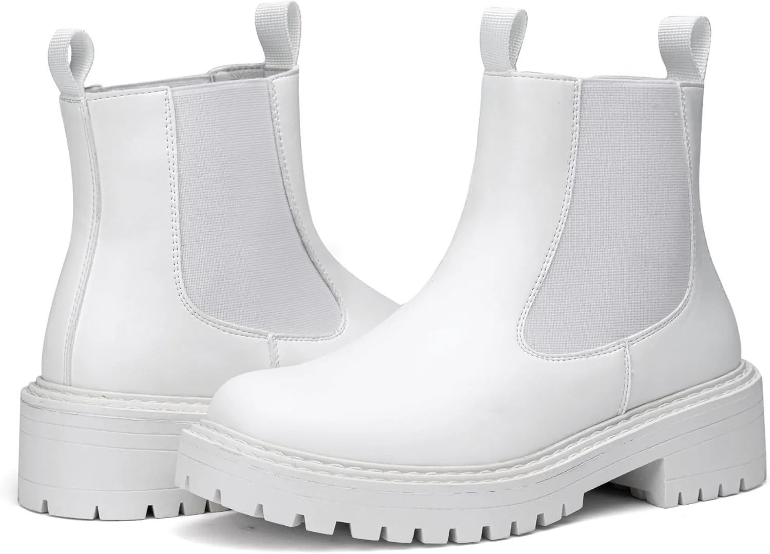 Jeossy Women's 9605 Chelsea Ankle Boots Slip on Short Booties