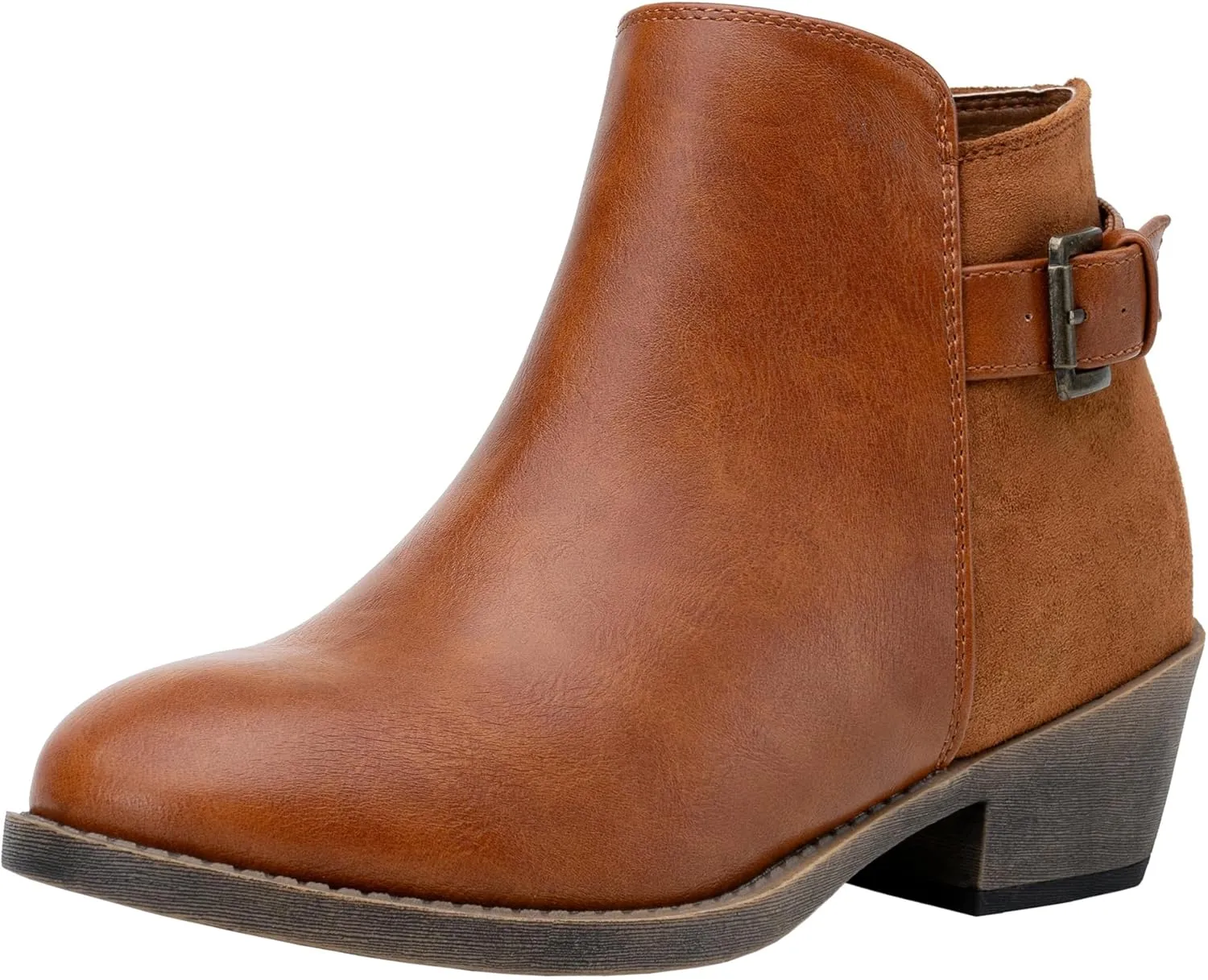 Jeossy Women’s Ankle Short Boots Western Chunky Low Heel Cowboy 9617 Booties with Zipper