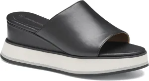 Johnston & Murphy Women’s Colleen Slides, Leather Platform Shoes for Women, Wedge Slide Sandals