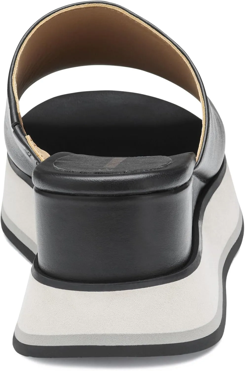 Johnston & Murphy Women’s Colleen Slides, Leather Platform Shoes for Women, Wedge Slide Sandals