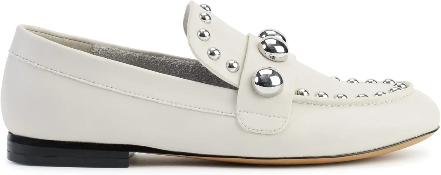 Karl Lagerfeld Paris Women's Avah Studded Faux Pearl Loafer