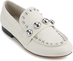 Karl Lagerfeld Paris Women's Avah Studded Faux Pearl Loafer