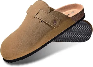 KEMISANT Women Clogs,Comfort Mules Slippers Nurse Work Shoes Sandals Unisex for Men Women with Cork-Footbed Cushion