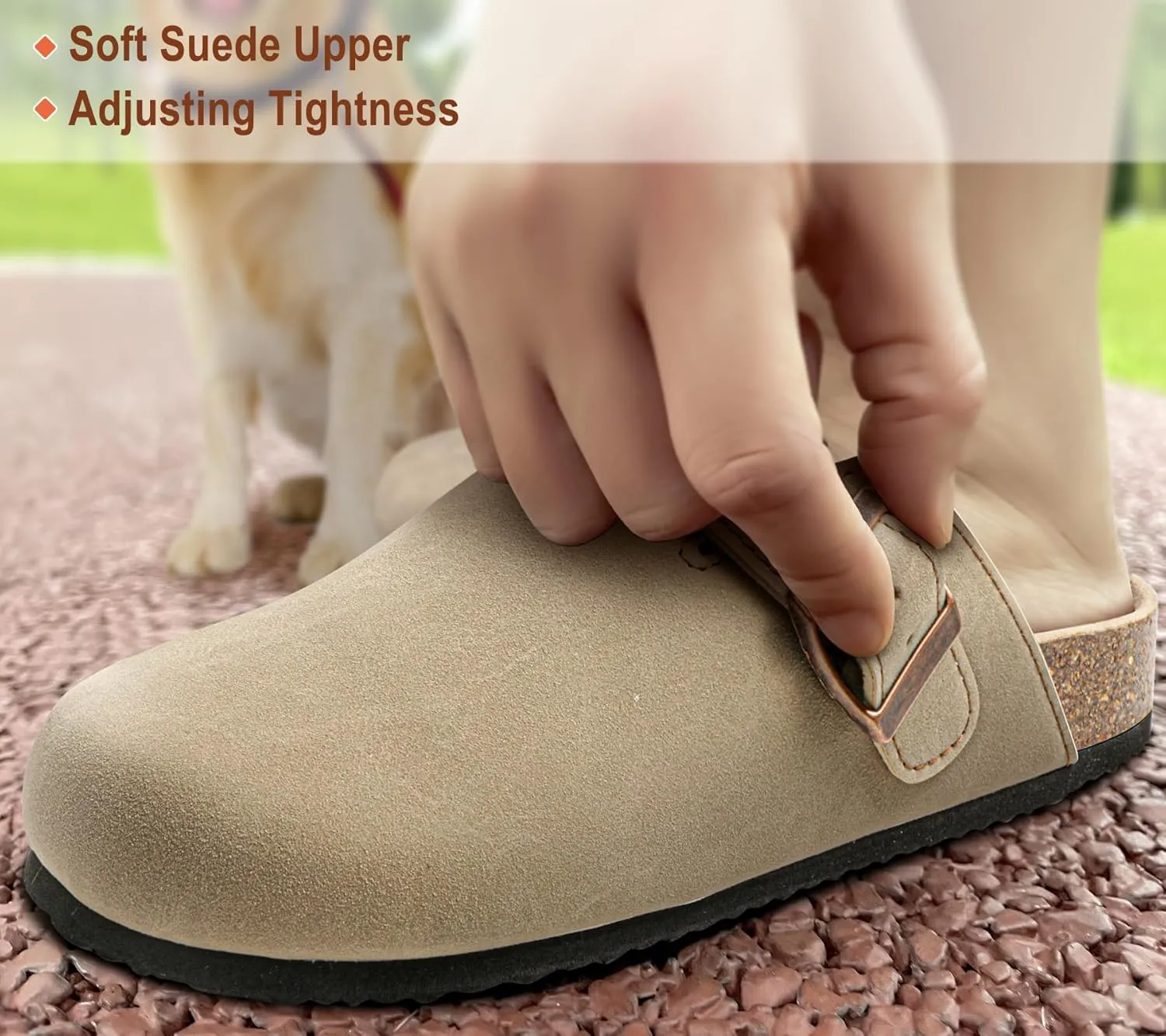 KEMISANT Women Clogs,Comfort Mules Slippers Nurse Work Shoes Sandals Unisex for Men Women with Cork-Footbed Cushion