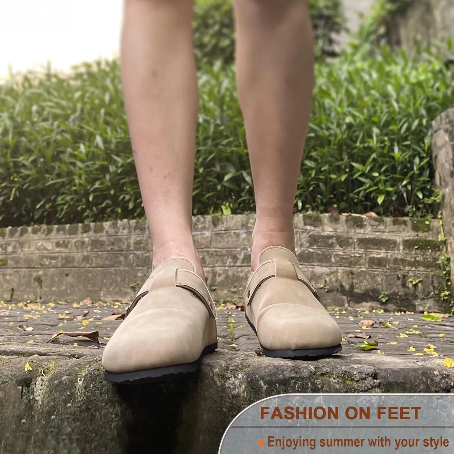KEMISANT Women Clogs,Comfort Mules Slippers Nurse Work Shoes Sandals Unisex for Men Women with Cork-Footbed Cushion