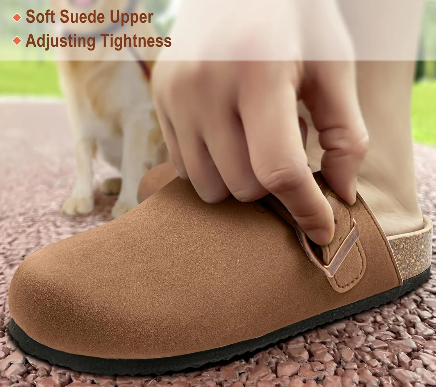 KEMISANT Women Clogs,Comfort Mules Slippers Nurse Work Shoes Sandals Unisex for Men Women with Cork-Footbed Cushion