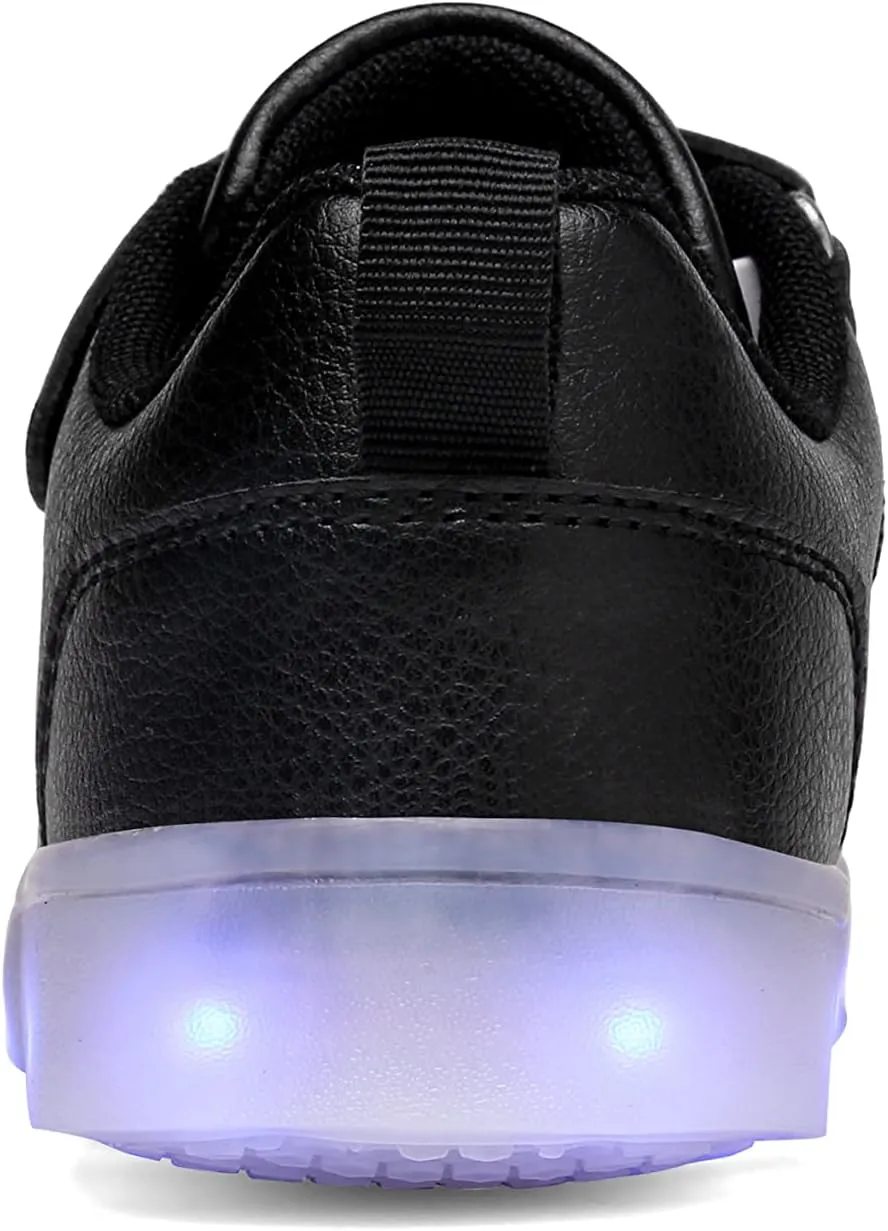 Kids LED Light Up Shoes Shiny Low-Top Sneakers for Boys and Girls Child Unisex