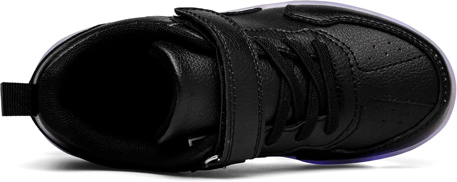 Kids LED Light Up Shoes Shiny Low-Top Sneakers for Boys and Girls Child Unisex