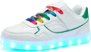 Kids LED Light up Shoes USB Charging Flashing Light Up Sneakers for Boys and Girls Child Unisex