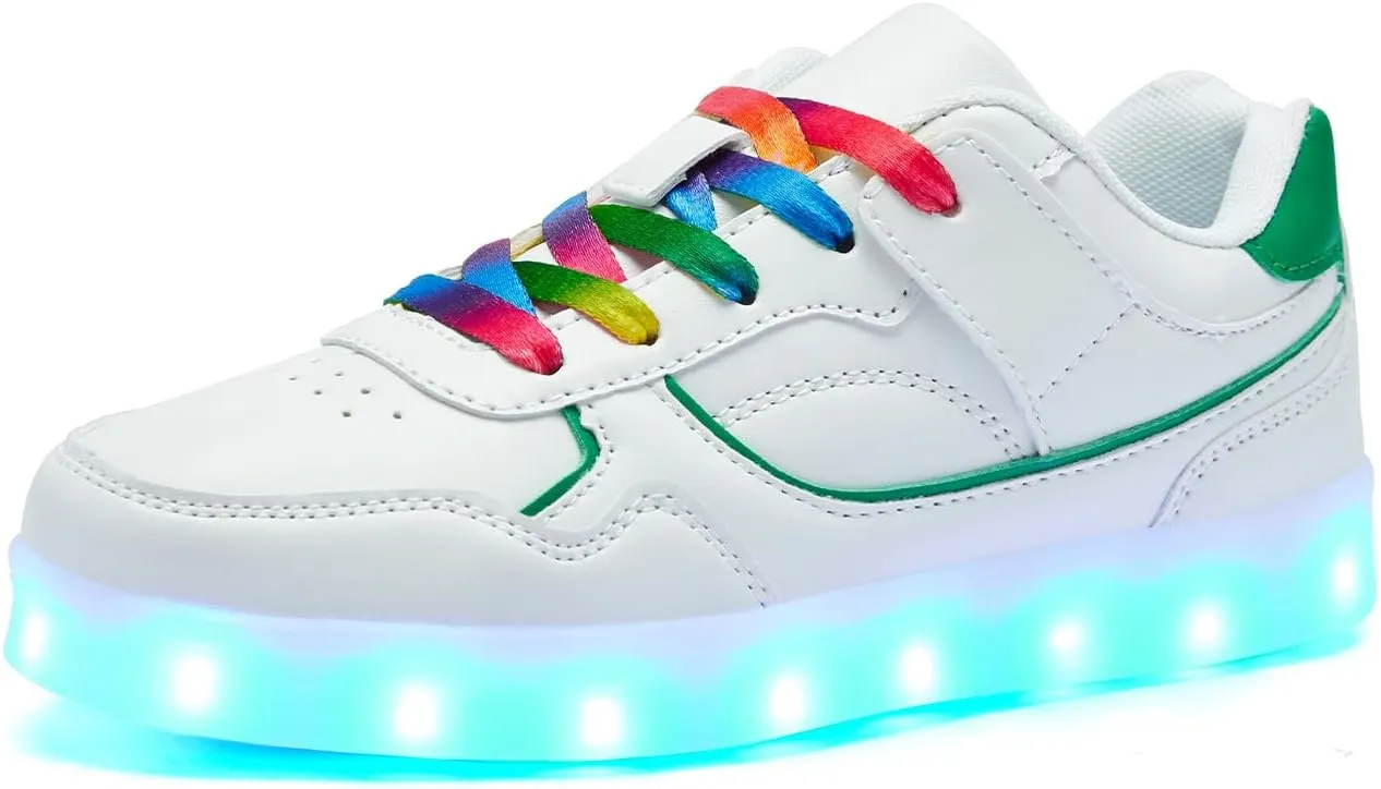 Kids LED Light up Shoes USB Charging Flashing Light Up Sneakers for Boys and Girls Child Unisex