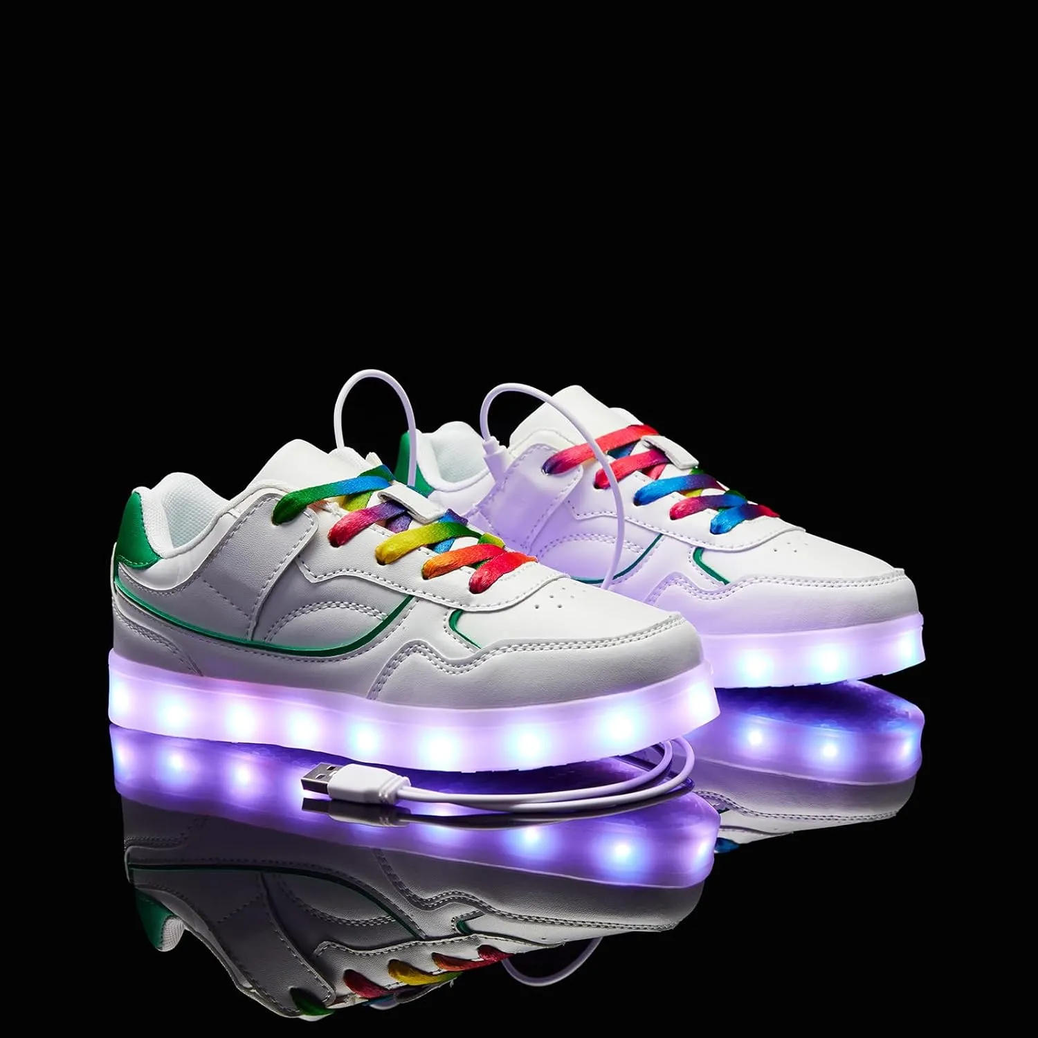 Kids LED Light up Shoes USB Charging Flashing Light Up Sneakers for Boys and Girls Child Unisex