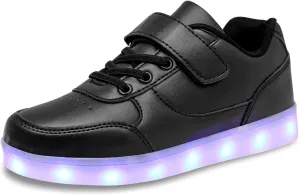 Kids Light Up Shoes LED Sneakers High Top USB Charging Flashing Trainers for Child Girls Boys