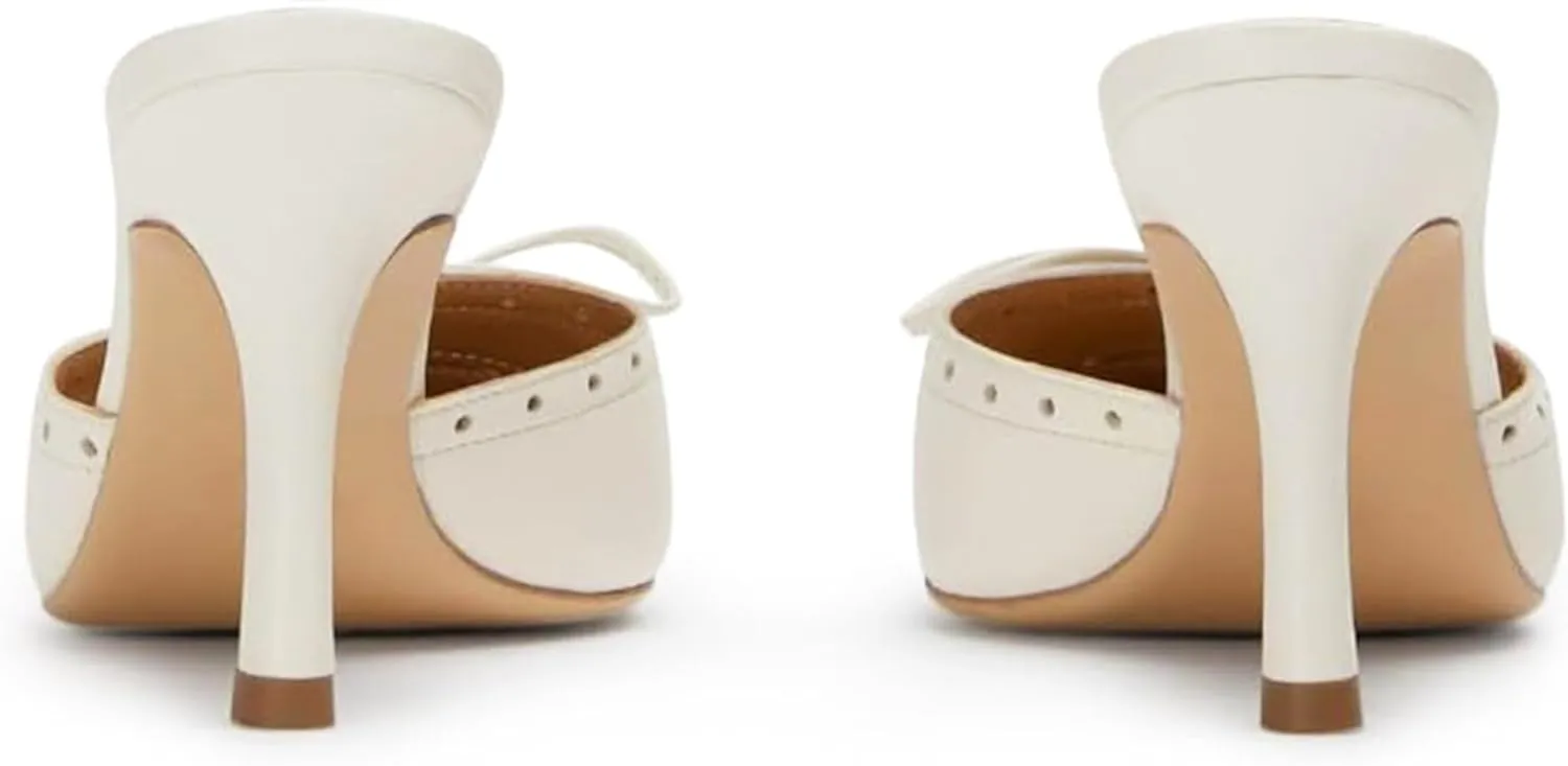 Kitten Heels for Women Dressy Pointed Toe Bow Heeled Sandals Vintage Mules Sexy Stiletto Heel Casual Pumps