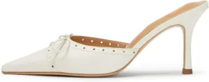 Kitten Heels for Women Dressy Pointed Toe Bow Heeled Sandals Vintage Mules Sexy Stiletto Heel Casual Pumps