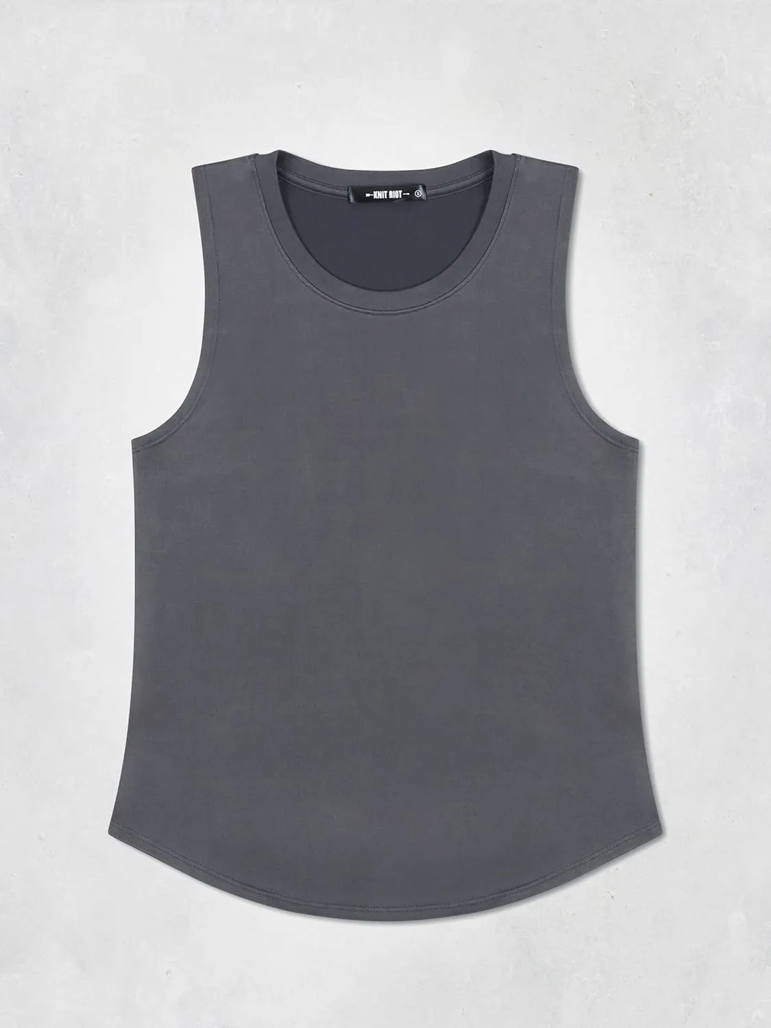 KNIT RIOT Women’s Muscle Tank Top – Sleeveless Slim Fit Soft Casual Basic Yoga Active Athletic Workout Running T Shirts