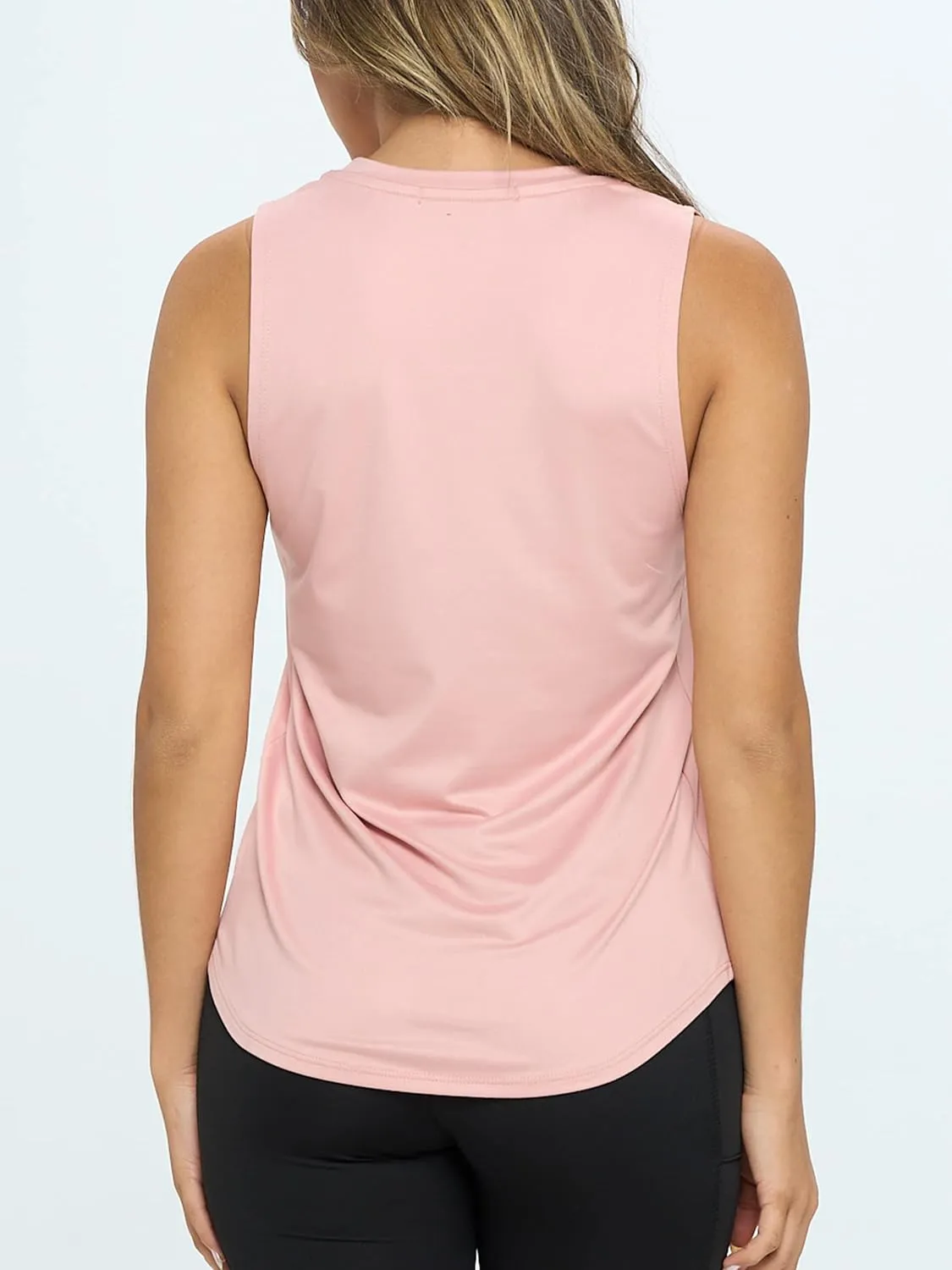 KNIT RIOT Women’s Muscle Tank Top – Sleeveless Slim Fit Soft Casual Basic Yoga Active Athletic Workout Running T Shirts