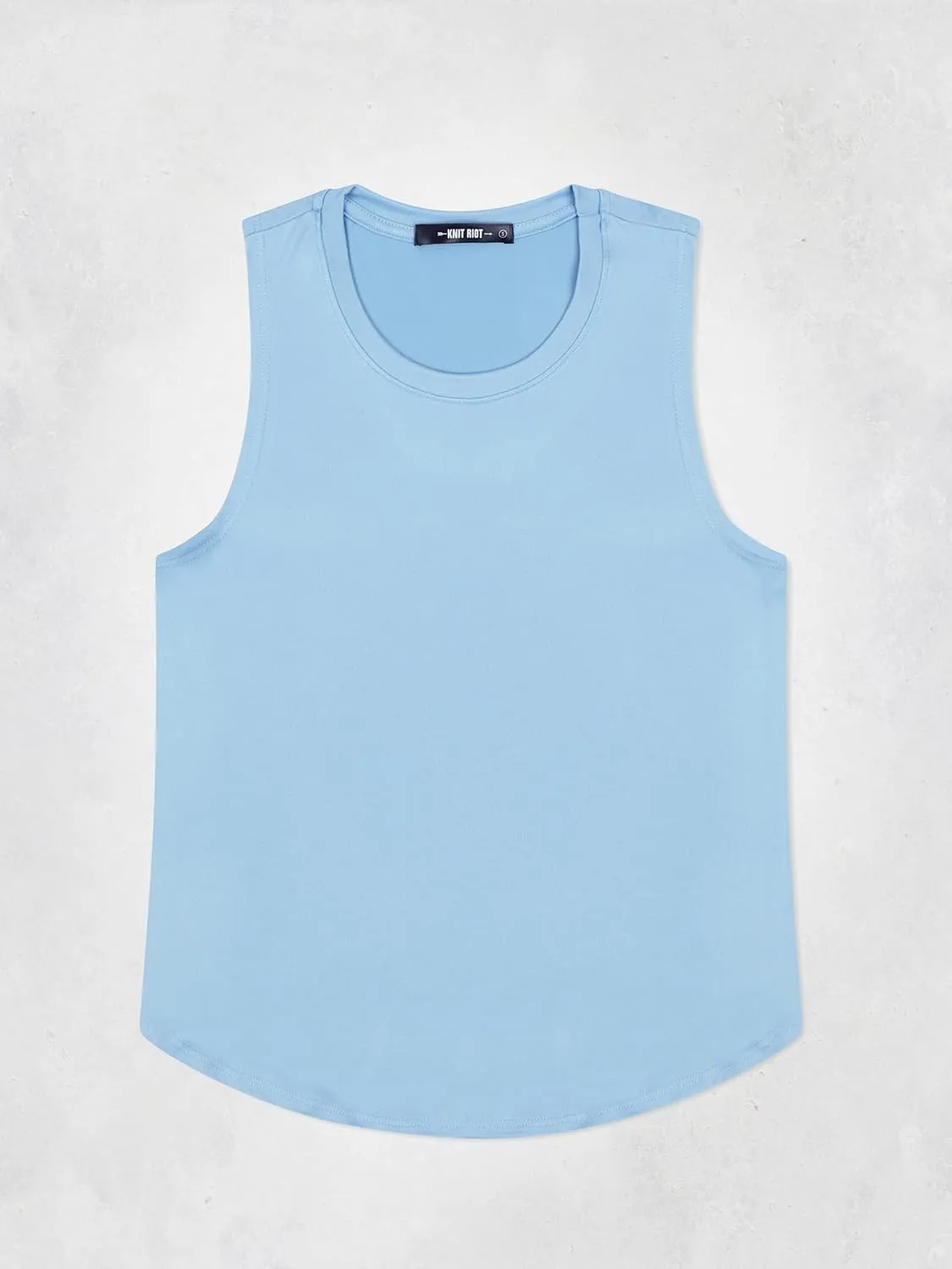 KNIT RIOT Women’s Muscle Tank Top – Sleeveless Slim Fit Soft Casual Basic Yoga Active Athletic Workout Running T Shirts