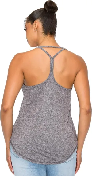 KNIT RIOT Women’s Sleeveless Tank Top – Strappy Y Back Soft Casual Yoga Active Athletic Gym Workout Running T Shirts