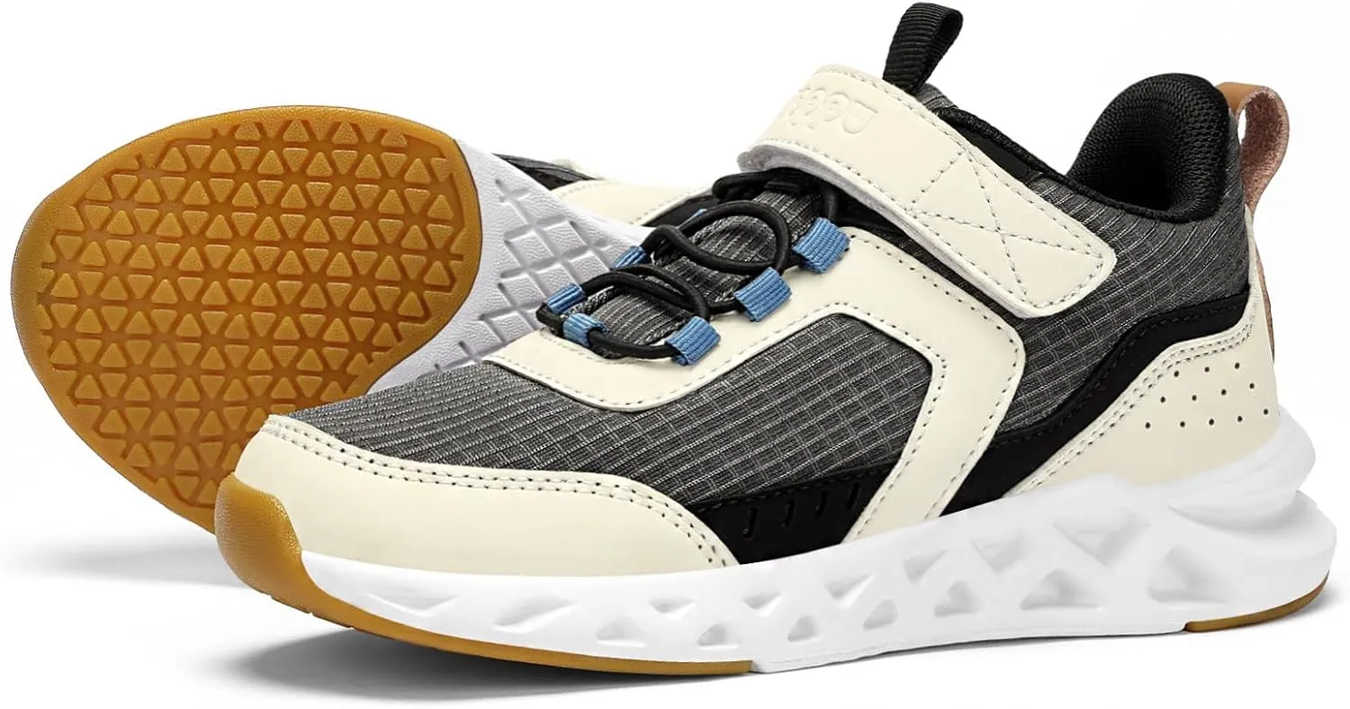 koppu Boys Tennis Shoes Girls Kids Slip on Sneakers Lightweight Breathable Strap Athletic Running Shoes for Toddler/Little Kid/Big Kid