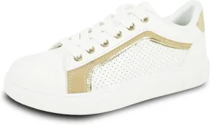 KOZI Women Comfort Platform Fashion Sneaker Wedge Oxford Lace-up Shoe MG Collection with Removable Insole