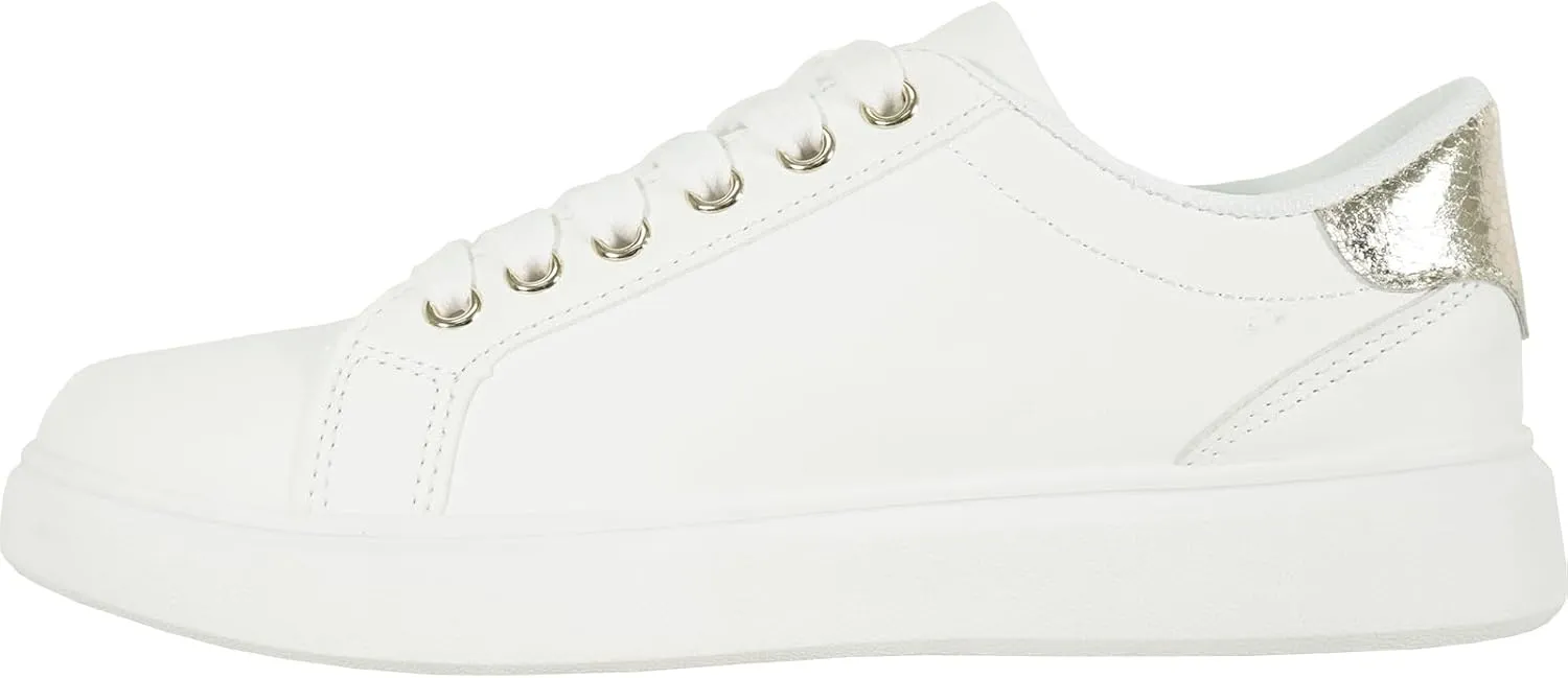 KOZI Women Comfort Platform Fashion Sneaker Wedge Oxford Lace-up Shoe MG Collection with Removable Insole