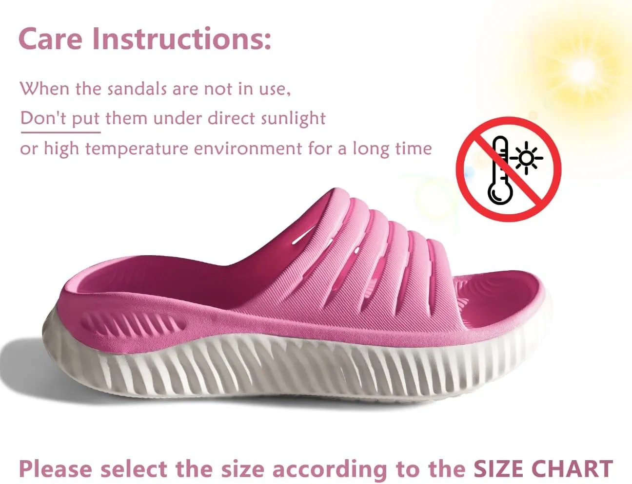 KuaiLu Womens Recovery Sandals With Comfortable Plantar Fasciitis Support,Ladies Orthotic Open Toe Sport Slides Thick Cushion Reduces Stress on Feet,Joints & Back Post-Exercise