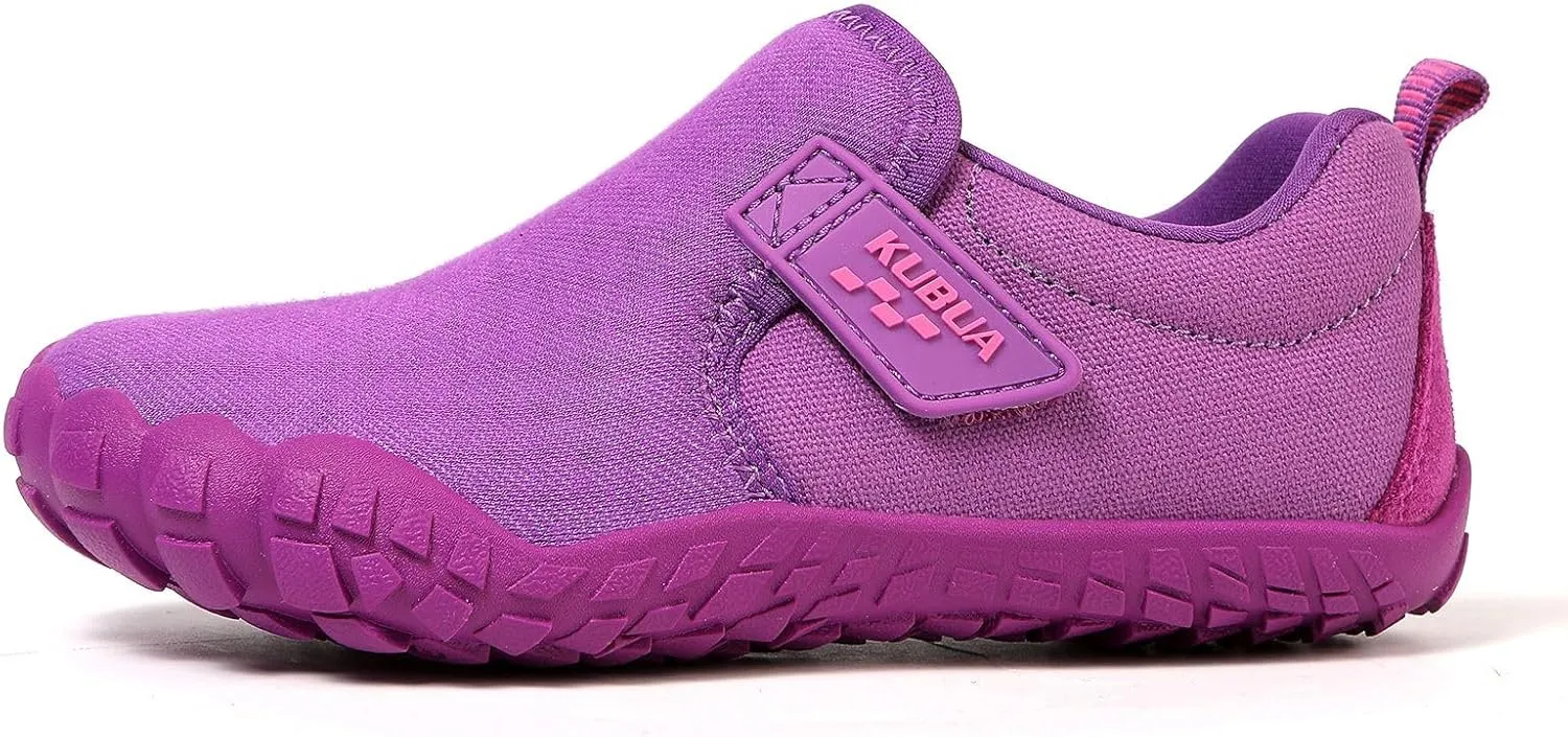KUBUA Kids Barefoot Shoes Boys Girls Slip On Minimalist Sneakers for Walking Tennis Athletic Hiking Toddler Little Big Kid