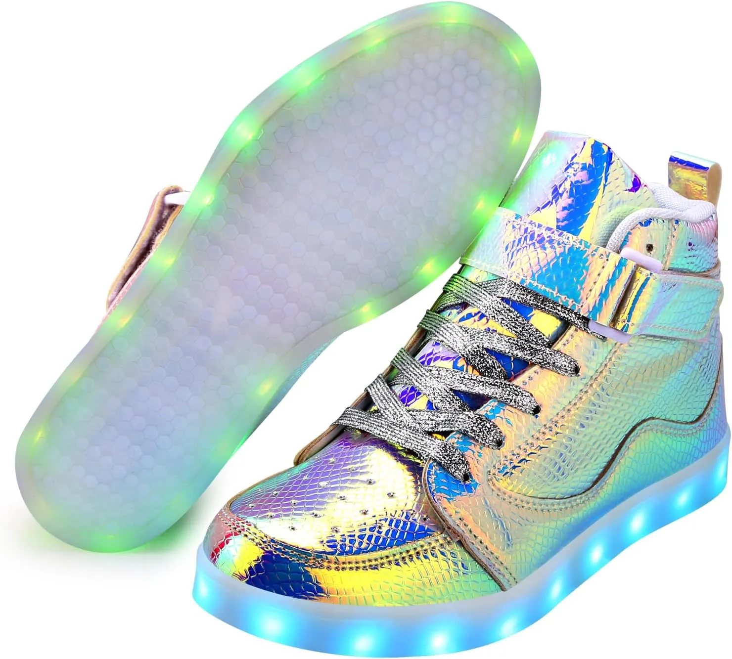 Light Up Shoes Men Women LED Shoes USB Charging Adult High Top LED Sneakers Glow in The Dark Footwear for Dancing Party Festivals Festivals