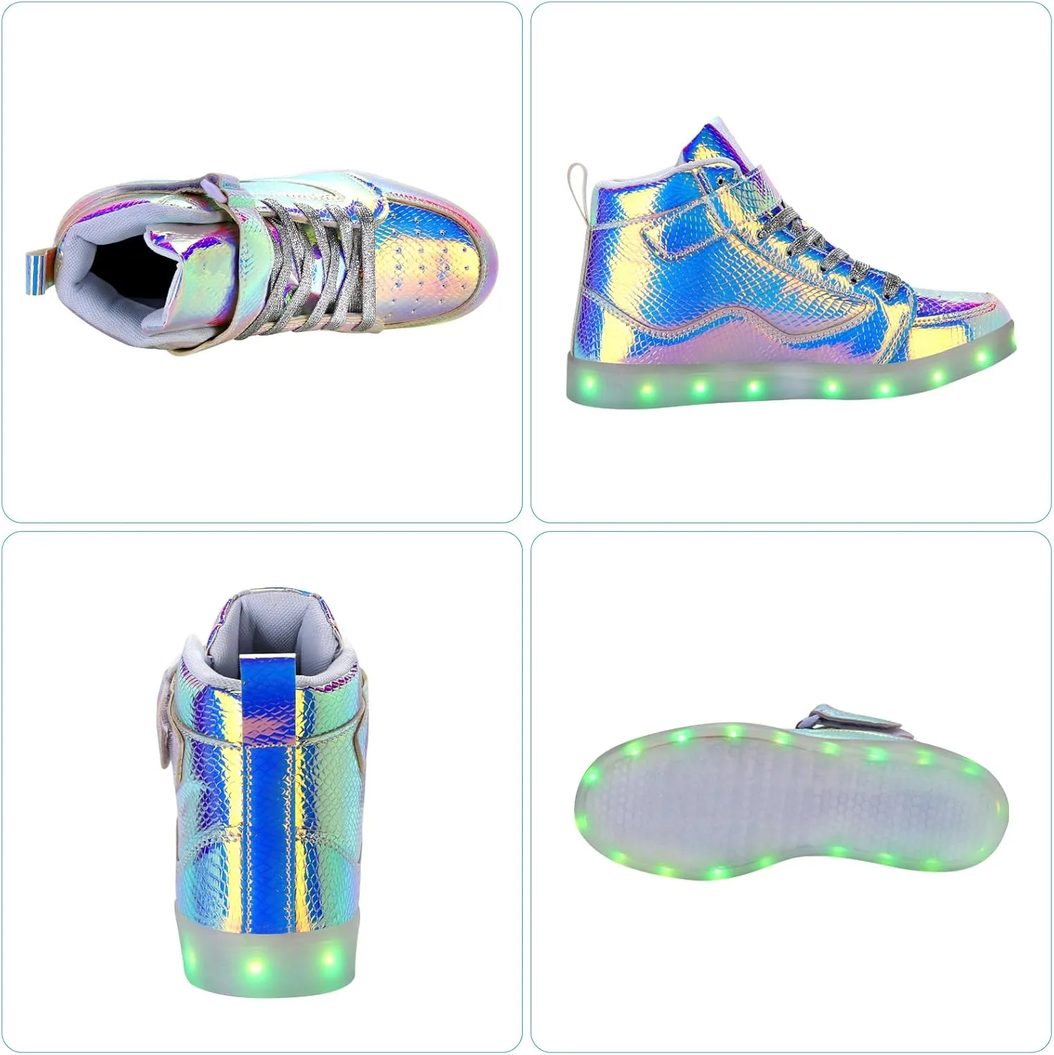 Light Up Shoes Men Women LED Shoes USB Charging Adult High Top LED Sneakers Glow in The Dark Footwear for Dancing Party Festivals Festivals