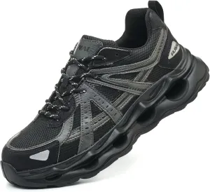 Lightweight Composite Toe Shoes, Breathbale Work Safety Steel Toe Construction Warehouse Sneakers