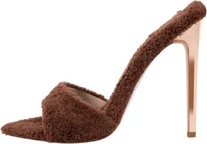 LISHAN Women's Pointed Toe Mules High Heels