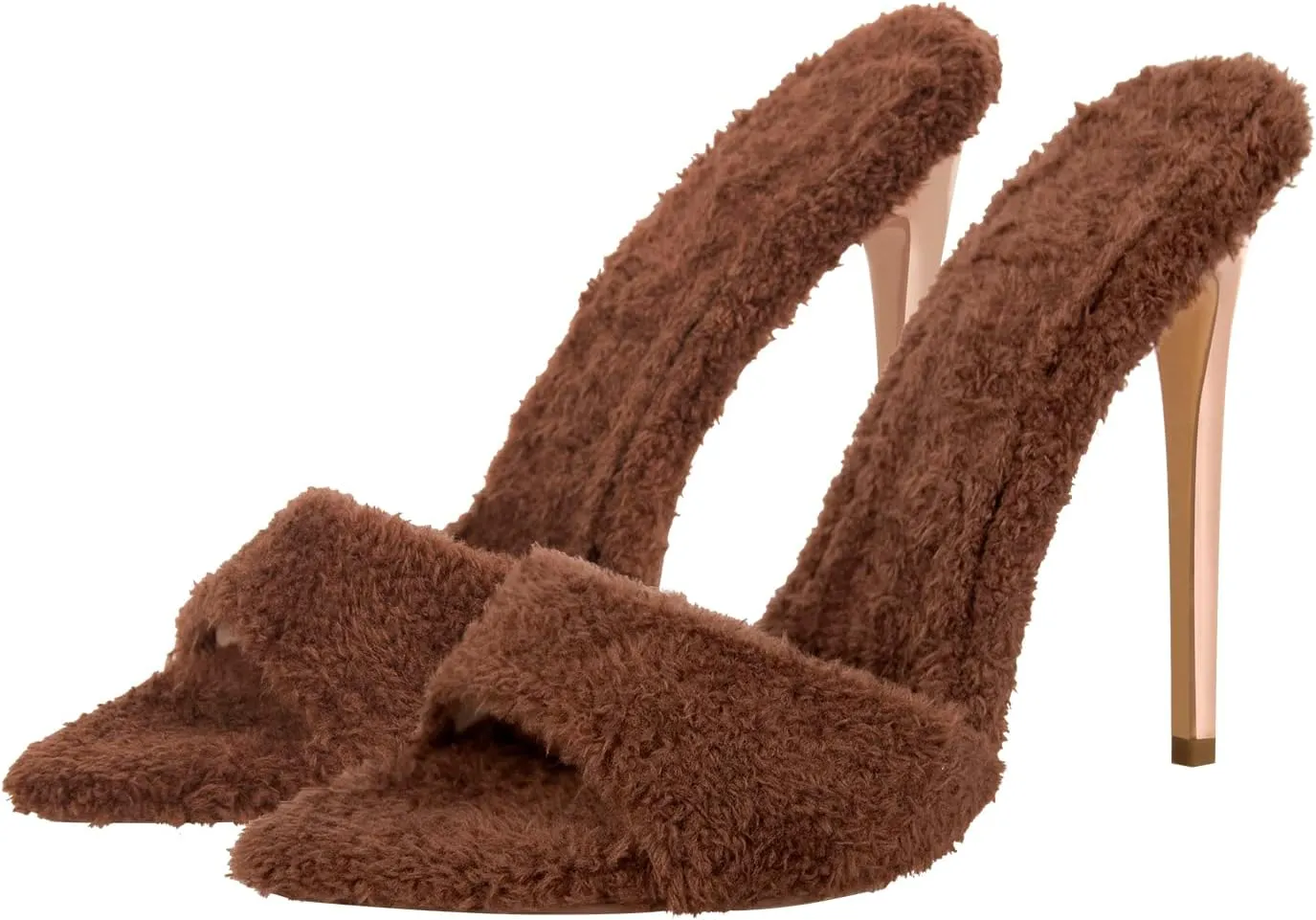 LISHAN Women's Pointed Toe Mules High Heels