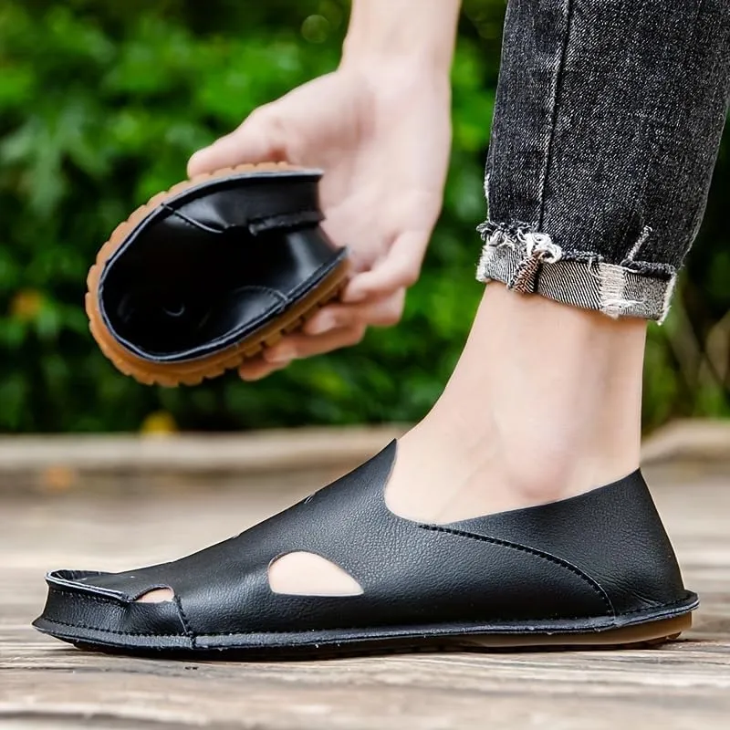 Men's Sandals, Durable Non Slip Outdoor Hiking Trekking Sandals, Comfy Beach Shoes, Spring And Summer