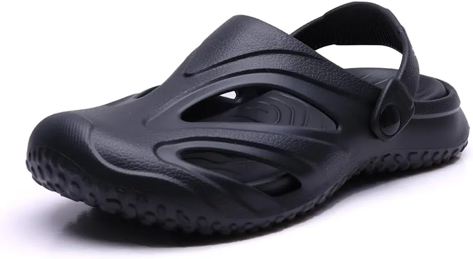 MGGMOKAY Unisex Mules Clogs Sandals Garden Shoes Beach Slippers with Removable Cushion Footbed