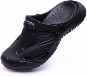 MGGMOKAY Unisex Mules Clogs Sandals Garden Shoes Beach Slippers with Removable Cushion Footbed