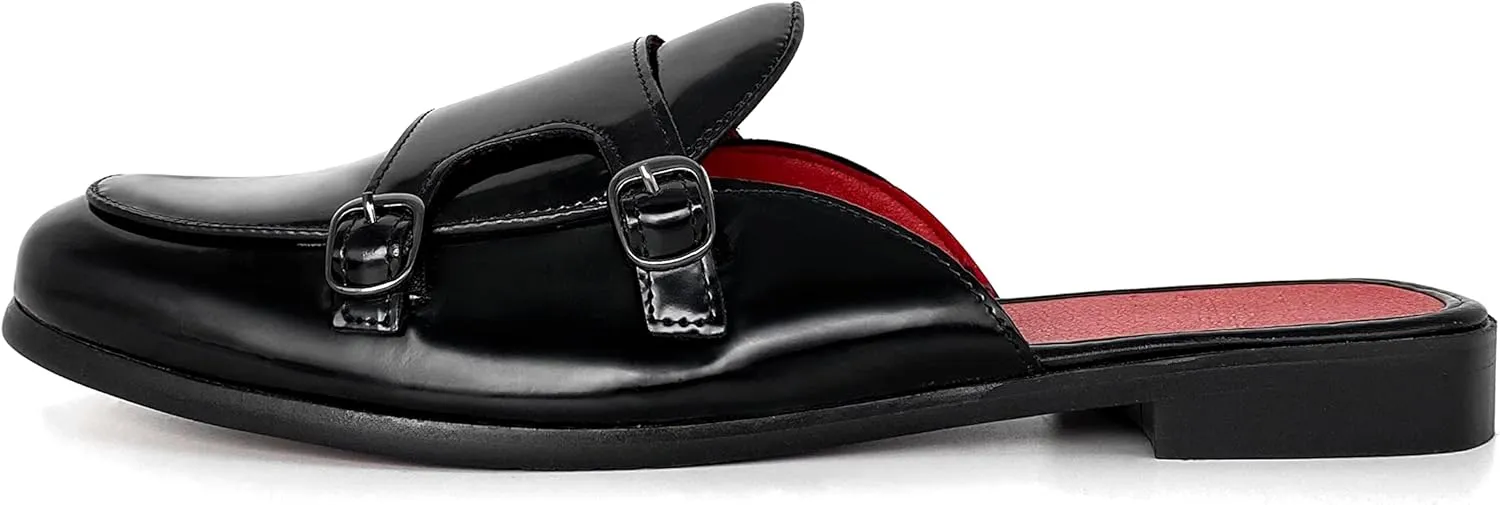 MHB Men's Mule Stylish Backless Slip-On Loafer Casual Dress Sandal Shoes Fashionable Slipper for Men Plus Size 7-13