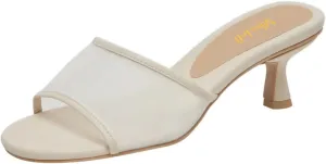 miss left Women Comfortable Low Heel Soft Insole Mesh Mules Slip On Summer Holiday Casual Daily Walking Slide Sandals Size 4-16 US