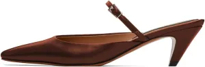 miss left Women Square Toe Single Strap Slip on Mules Comfortable Low Heel Slide Sandals Fashion Daily Dress Shoes Size 4-16 US
